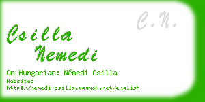 csilla nemedi business card